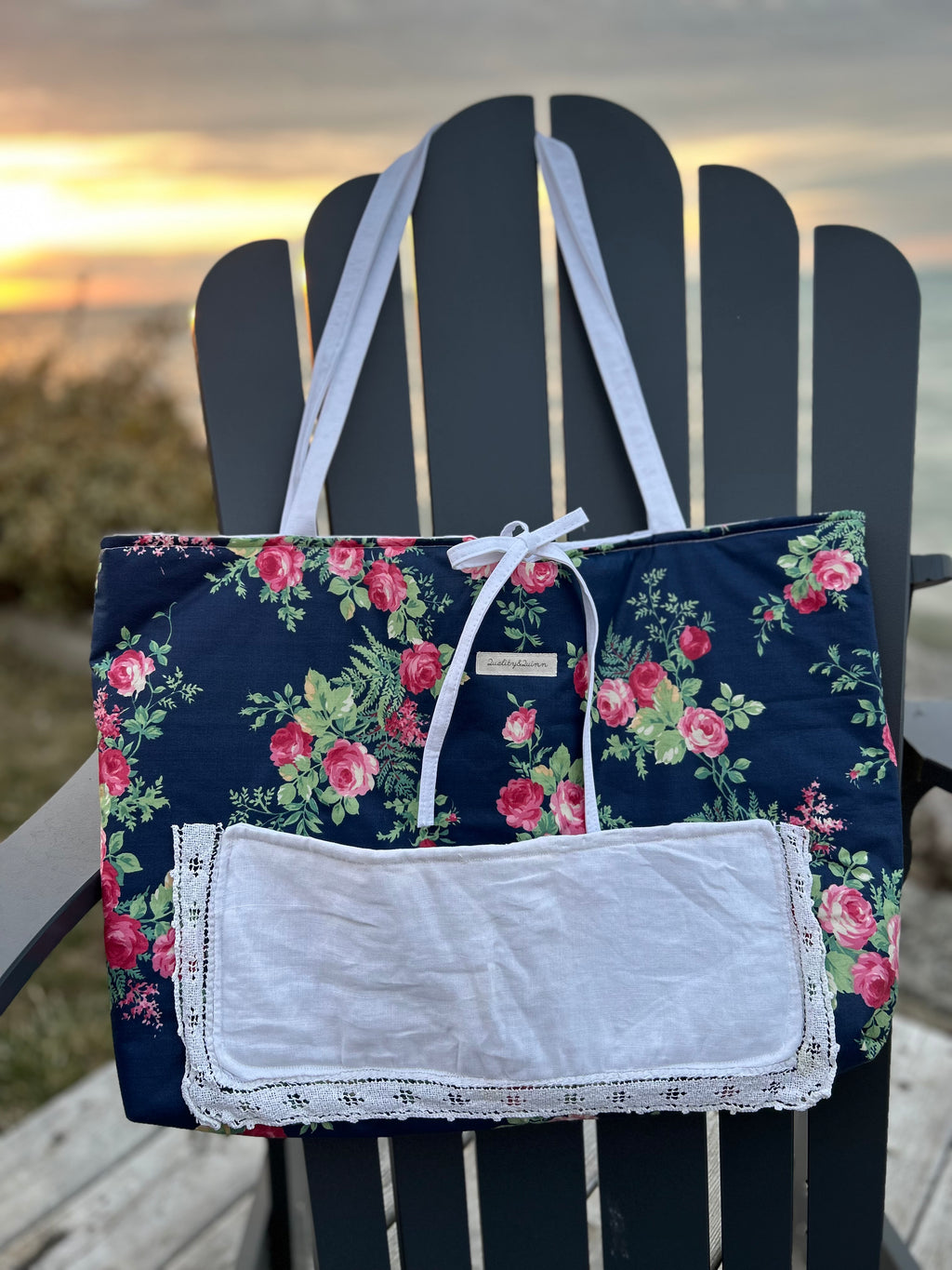 Vintage Floral Market Tote